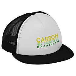 Mega Cap Flat Bill Foam Trucker Cap