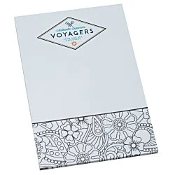 Color-In Notepad - Floral - 24 hr