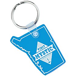 Connecticut Soft Keychain - Translucent