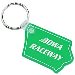 Iowa Soft Keychain - Translucent