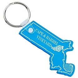 Massachusetts Soft Keychain - Translucent
