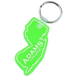 New Jersey Soft Keychain - Translucent