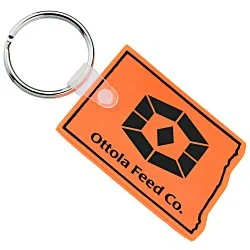 North Dakota Soft Keychain - Translucent