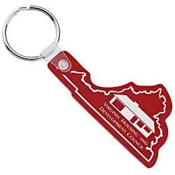 Virginia Soft Keychain - Translucent