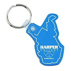 West Virginia Soft Keychain - Translucent