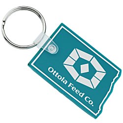 North Dakota Soft Keychain - Opaque