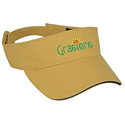 Contrast Peak Twill Visor