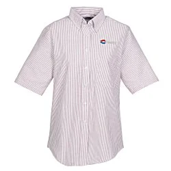 Easy Care Short Sleeve Stripe Oxford Shirt - Ladies'