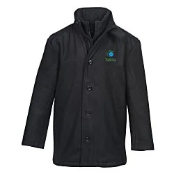 Melton Wool Blend Town Coat - Men's