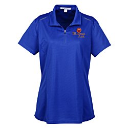 Reflective Accent Pinpoint Mesh Polo - Ladies'