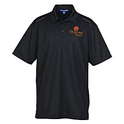 Reflective Accent Pinpoint Mesh Polo - Men's