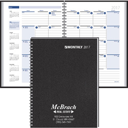 Ruled Monthly Desk Planner-Spiral 2017  Main Image
