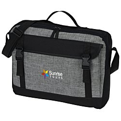 Buckle 15" Laptop Briefcase Bag - Embroidered