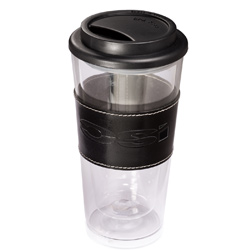 Mighty Glass Tumbler with Leather Sleeve 13.5 oz  Main Image