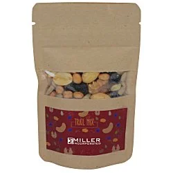 Resealable Kraft Snack Pouch - Trail Mix