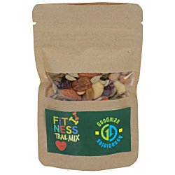 Resealable Kraft Snack Pouch - Fitness Trail Mix