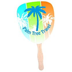 Hand Fan - Palm Leaf - Full Color - 24 hr