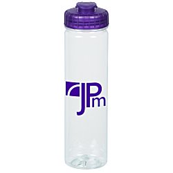 PolySure Revive Water Bottle with Flip Lid - 24 oz. - Clear
