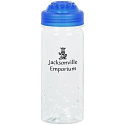PolySure Inspire Water Bottle with Flip Lid - 16 oz. - Clear
