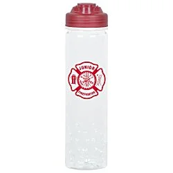PolySure Inspire Water Bottle with Flip Lid - 24 oz. - Clear