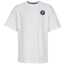 Principle Performance Blend T-Shirt - Youth - White - Embroidered
