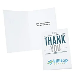 A Big Thank You Greeting Card