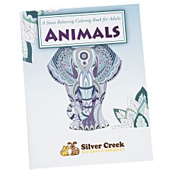 Stress Relieving Adult Coloring Book - Animals - Full Color