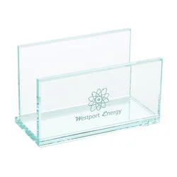 Jade Glass Business Card Holder