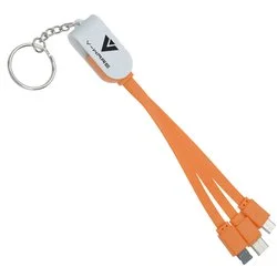 Rotate Charging Cable Keychain