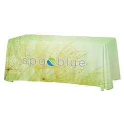 Serged Open-Back Satin Table Throw - 6'