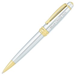 Cross Bailey Twist Metal Pen - Chrome - Gold