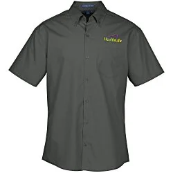 Carefree Short Sleeve Poplin Shirt - Men's