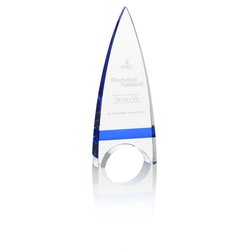 Crystal Crest Award - 9"