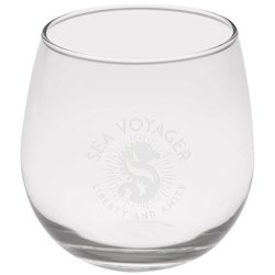 Stemless Red Wine Glass - 16.75 oz. - Deep Etch