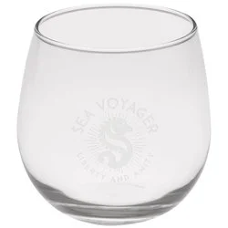 Stemless Red Wine Glass - 16.75 oz. - Deep Etch