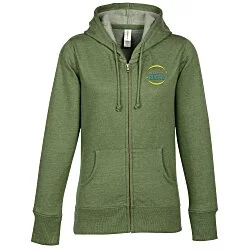 Econscious Heathered Fleece Full-Zip Hoodie - Ladies' - Embroidered