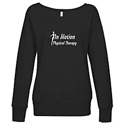 Bella+Canvas Fleece Wide Neck Sweatshirt - Ladies' - Screen