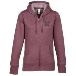 Econscious Heathered Fleece Full-Zip Hoodie - Ladies' - Screen