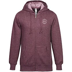 Econscious Heathered Fleece Full-Zip Hoodie - Men's - Screen