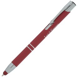 Venetian Soft Touch Stylus Metal Pen - Laser - 24 hr