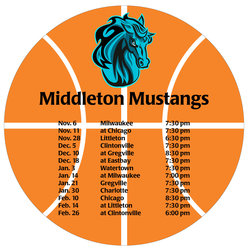 Sports Schedule Magnet - Basketball