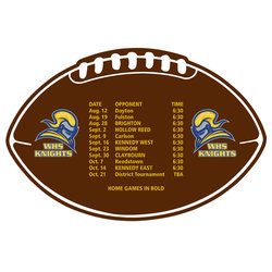 Sports Schedule Magnet - Football