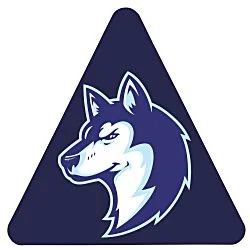 Full Color Static Decal - Triangle - 3"