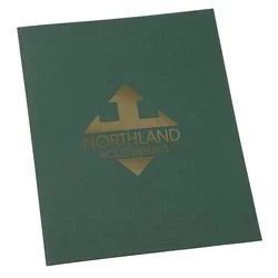 Leatherette Paper Two-Pocket Presentation Folder