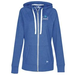 New Era Sueded Cotton Full-Zip Hoodie - Ladies' - Embroidered