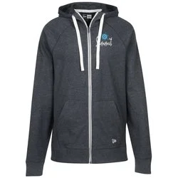 New Era Sueded Cotton Full-Zip Hoodie - Men's - Embroidered