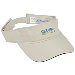 Lightweight Brushed Twill Visor - Embroidered