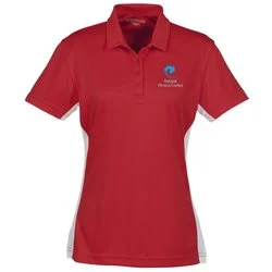 Side Swipe Colorblock Performance Polo - Ladies' - 24 hr
