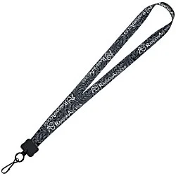 Dye-Sub Lanyard - 3/4" - 32" - Metal Swivel Snap Hook - Damask - 24 hr