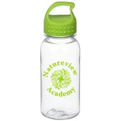 Clear Impact Cadet Bottle with Crest Lid - 18 oz.